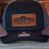 Black/Charcoal - Richardson 112 - Rectangle Leather Patch